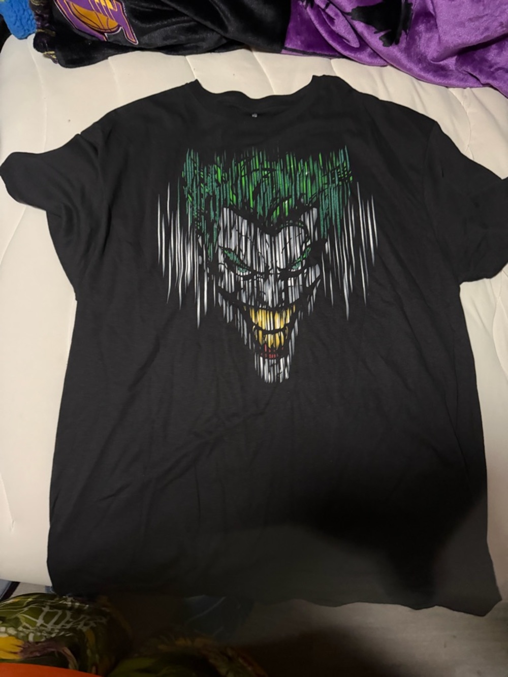Men's Black Short-Sleeve Tee with Green and Yellow Graphic